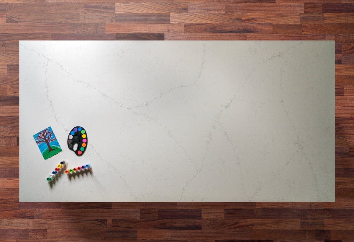 Olympus White Quartz Worktops Marble 4 Life UK